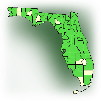 Distribution map for Spring Ladies' Tresses (Spiranthes vernalis)