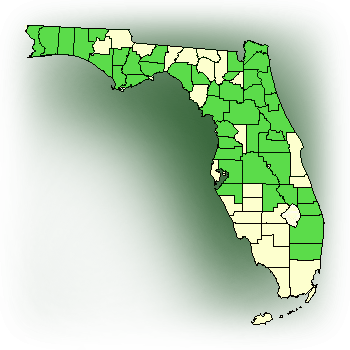 Distribution map for Grass Pink Orchid (Calopogon tuberosus)