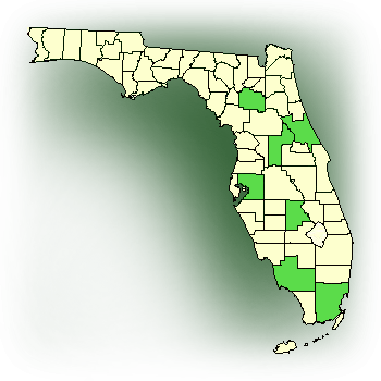 Distribution map for Speckled Ladies Tresses (Cyclopogon cranichoides)