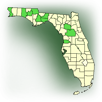 Distribution map for Green Adder's Mouth (Malaxis unifolia)